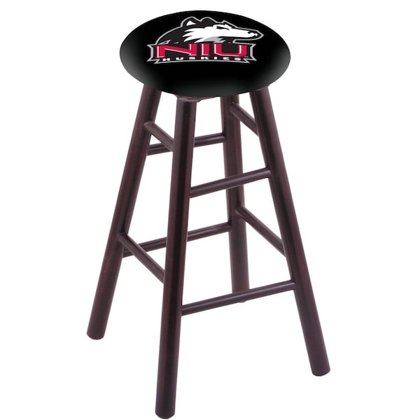 Holland Bar Stool Co Maple Bar Stool, Dark Cherry Finish, Northern Illinois Seat RC30MSDC - main