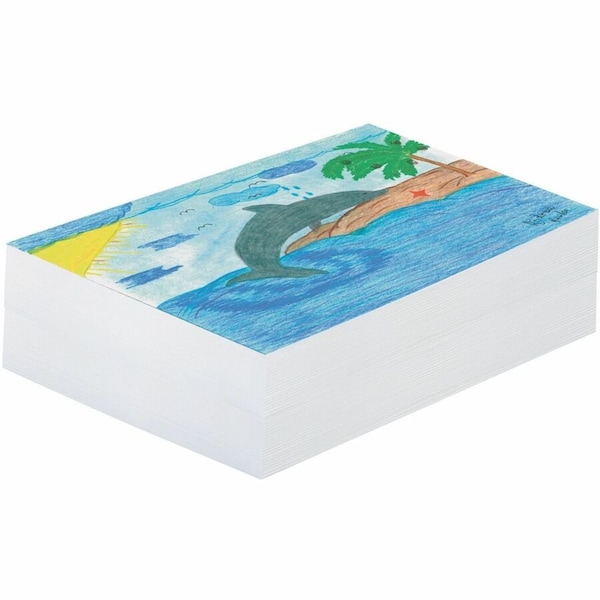 Pacon Newsprint Paper, White, 9" x 12", 500 Sheets Per Pack, PK5 3407 - main