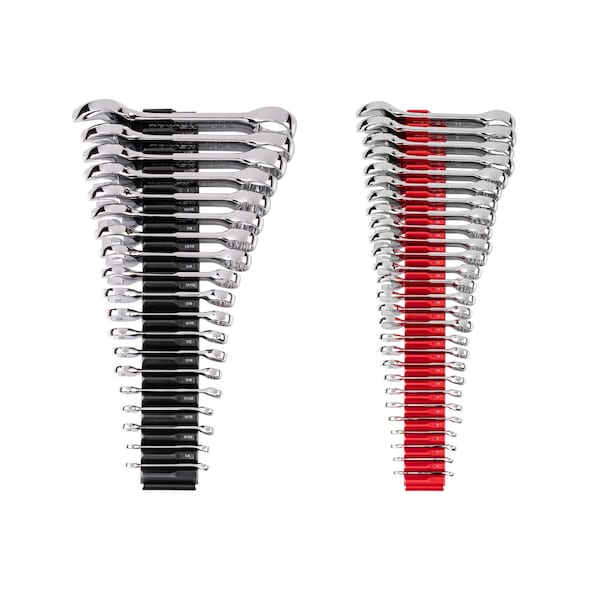 Tekton Stubby Combination Wrench Set with Modular Organizers, 46-Piece (1/4 - 1-1/4 in., 6 - 32 mm) WCB95411 - main