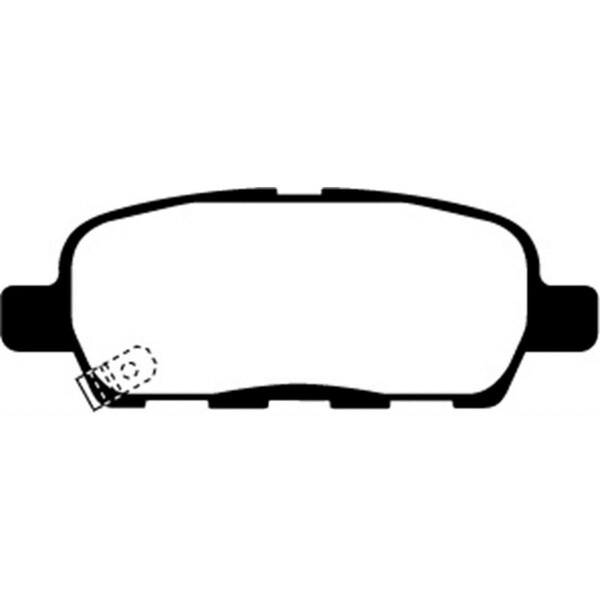 Ebc Yellowstuff Rear Brake Pads for 03-05 Infiniti FX35 3.5 DP41666R - main