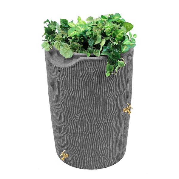 Good Ideas Impressions Bark 50 Gallon Rain Saver - Dark Granite IMP-C50-DAR - main