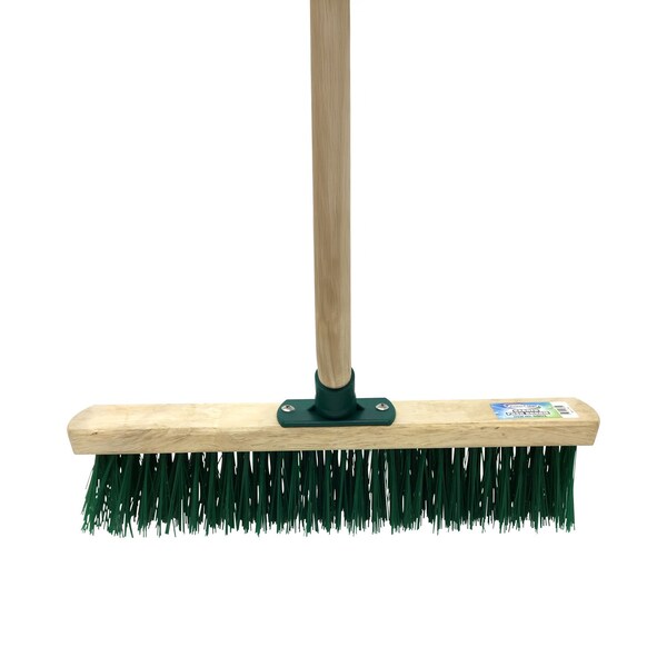 Powerclean Outdoor Push Broom 16 with 4ft. Wood Handle GB01 - main