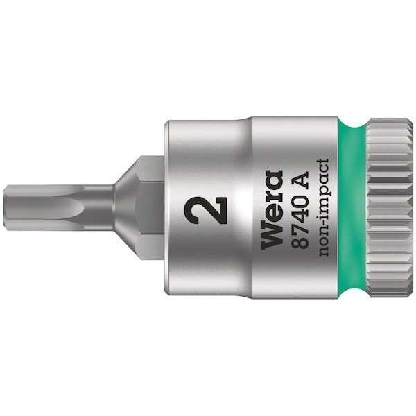 Wera 8740 A Zyklop bit socket, 1/4 in drive, 2 x 28 mm 5003330001 - main