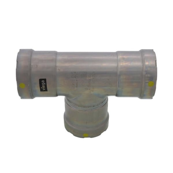 Viega MegaPressG tee P1 2 P2 2 P3 2 carbon steel zinc-nickel coating 25326 - main