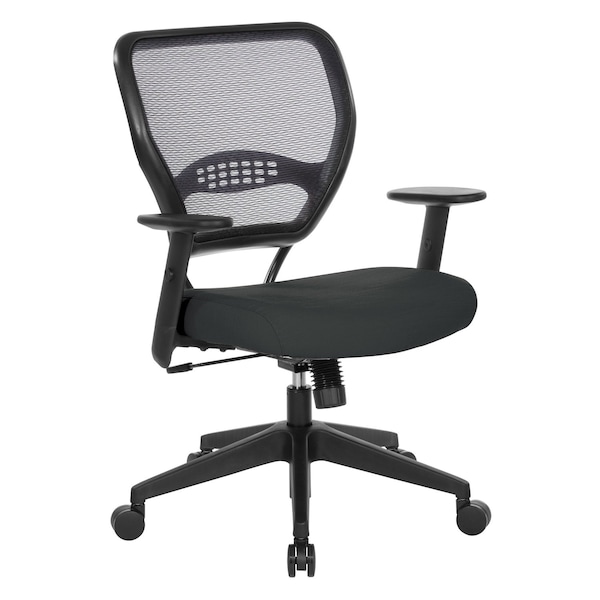 Space Seating 55 Series Silver Ion Technology Task Chair, Linen Black 5500-F23 - main