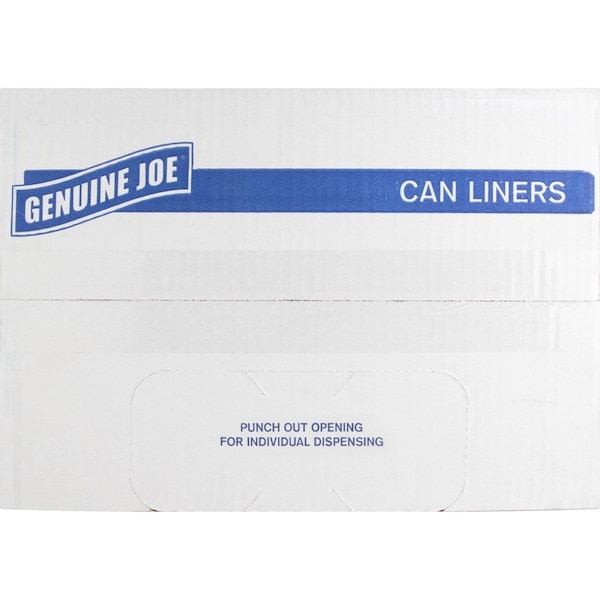 Genuine Joe 30 gal Medium, 1.5 mil (38 Micron), Black, 100 PK GJO01532 - main