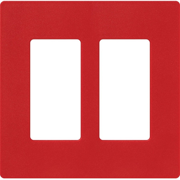 Lutron Designer Wall Plates, Number of Gangs: 2 Satin Finish, Hot SC-2-HT - main