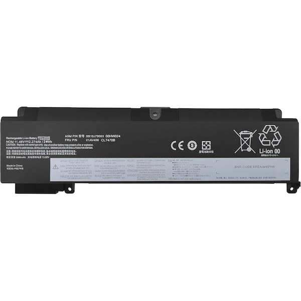 Premium Power Products Battery-Rear-Lenovo-T460s/T470s 00HW024-ER - main