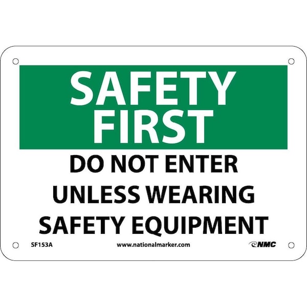 Nmc Safety First Do Not Enter Sign, SF153A SF153A - main
