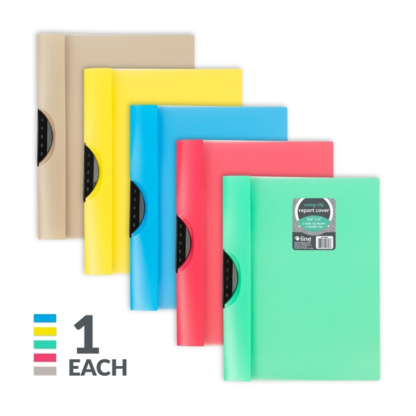C-Line Products 8-1/2" x 11" Assorted Clip N Go Report Cover, 1/EA, 24EA/DS, 2DS/CT 99326-DS - main