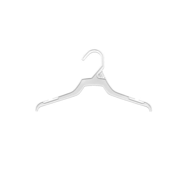 Specialty Store Services 16 In White Plastic Economy Hanger, 100PK 5011 - main