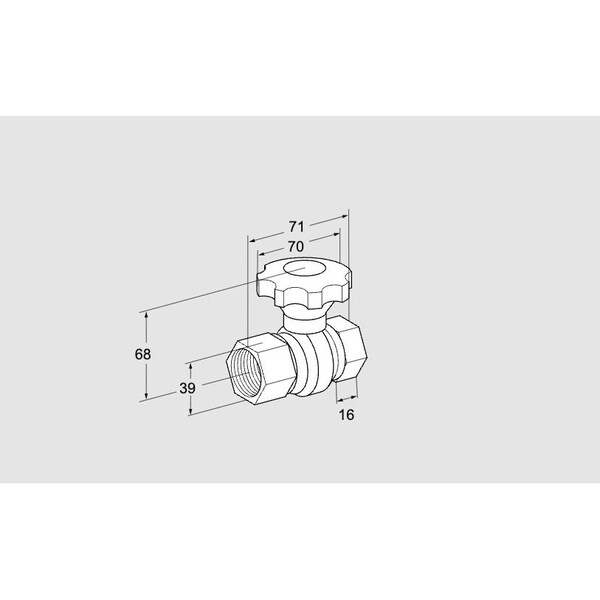 Honeywell Kromschroder VLV, ADJ, FLOW, GAS, GEHV 20, 3/4 IN. BSP, MAX KS03152261 - main