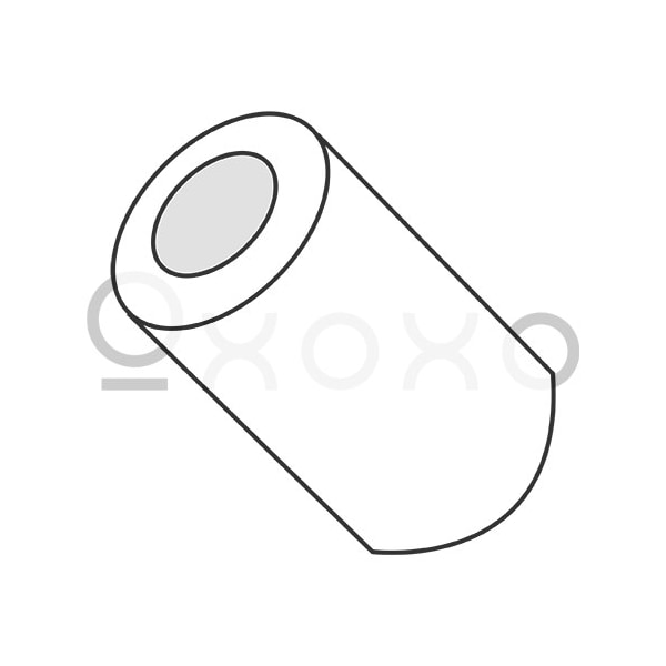 Oxoxo 8X1/4 One Half Round Spacer Nylon, 1000PK 255413 - main