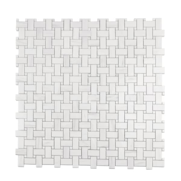 Apollo Tile Pearl White 12x12 Dolomite Marble Polished Subway Wall Tile 5 sqft/case, 5PK APLDC88B31A - main