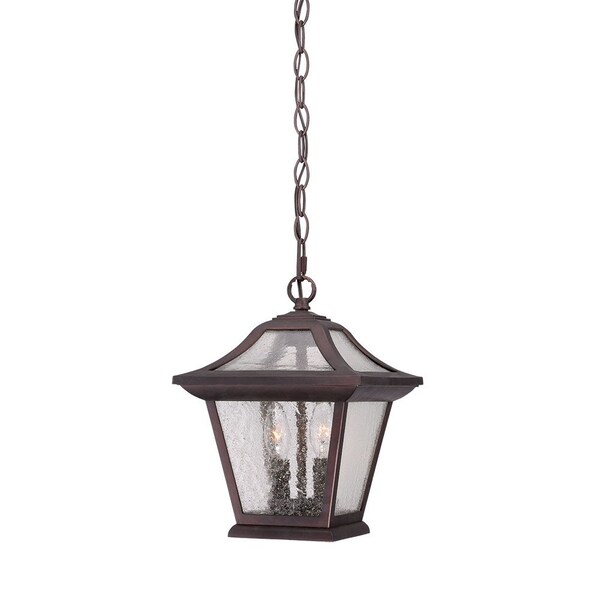 Homeroots Antique Bronze Birdhouse Shape Outdoor Hanging Light 397978 - main