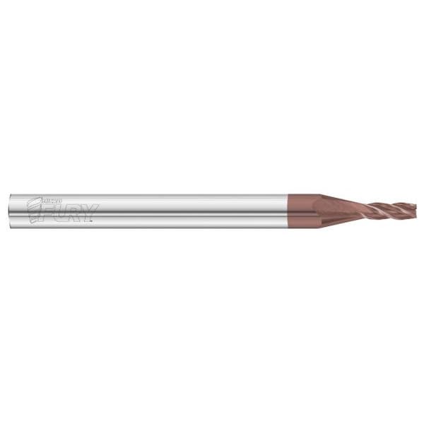 Fullerton Tool End Mill, 0.0350 OD x 0.0525 FL x 1.5000 OAL FC20 Radius 0.0100 Series: 3500SM 35985 - main