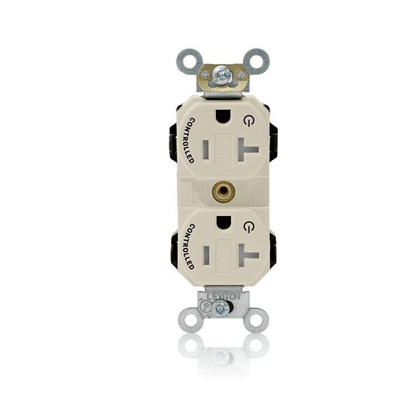 Leviton Plugs&Rcptcls, 20A, 125VAC, Almnd, Nylon MT563-2ST - main