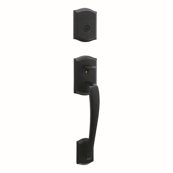 Kwikset Single Cylinder Prescott Exterior Handleset with SmartKey with 6AL Latch and STRKP Strike Pack 818PTHLIP-11PS.STRKP - main