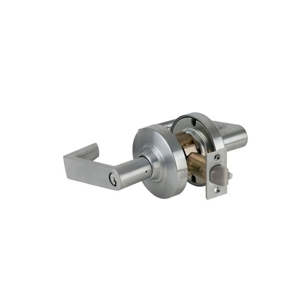 Schlage Commercial ND Series Vandlgard Entry C Keyway Rhodes with 13-247 Latch 10-025 Strike Satin Chrome Finish ND92PD RHO 626 - main