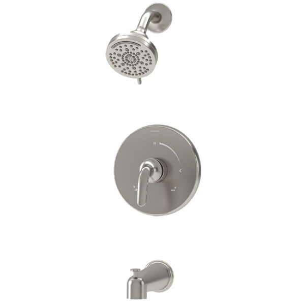 Symmons Elm Single Handle Wall Mounted Tub and Shower Trim Kit with Diverter Lever (Valve Not Included) 5592STN15TRM - main
