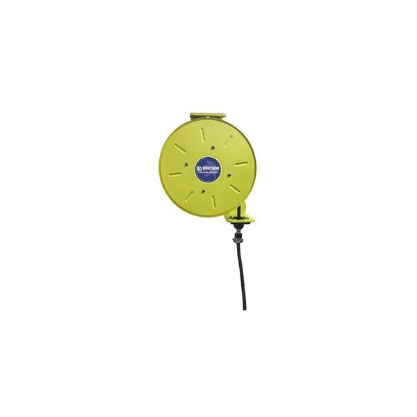 Ericson Cord Reel, NEMA 5-15R, 16 AWG, Yellow Reel Color, 50 ft Length 4163-50-1917LED-12S - main