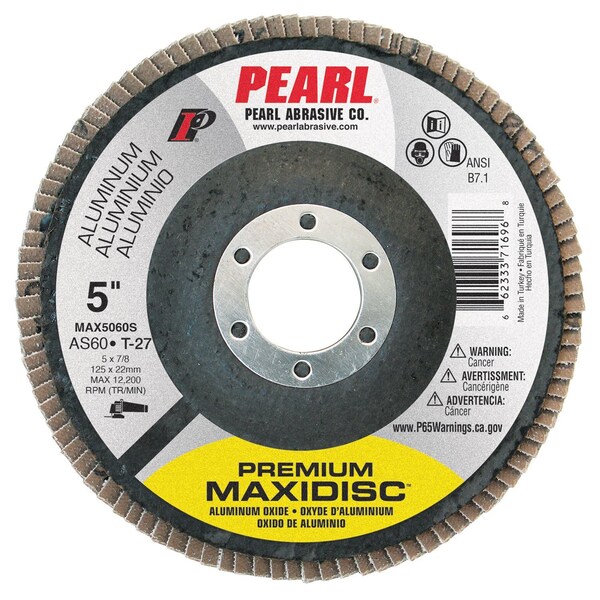 Pearl Silver Line Maxidisc For Aluminum 5 in. X 7/8 in. A60 T-27 MAX5060S - main