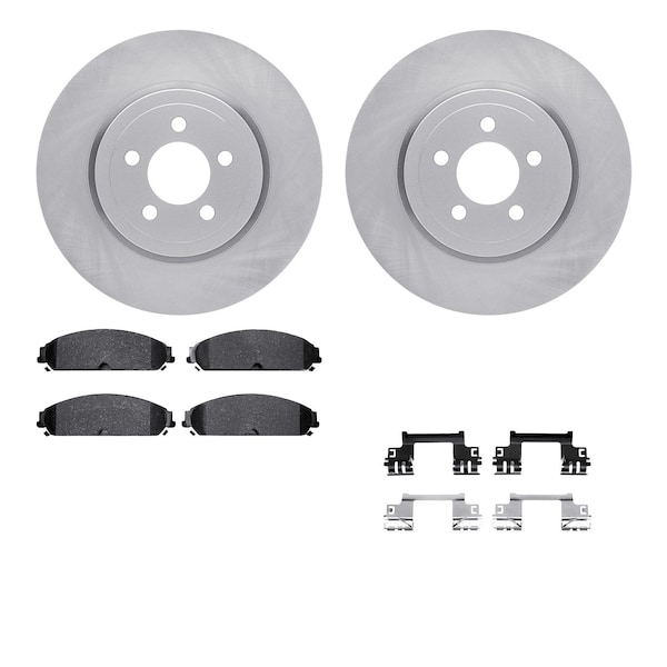 Dynamic Friction Co DFC Brake Rotor with 5000 Brake Pads and Hardware Kit 6512-39108 - main