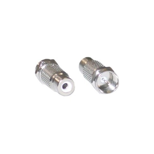 Cable Wholesale Cable Wholesale 30X3-03220 F-Pin Male to RCA Female Adapter 30X3-03220 - main