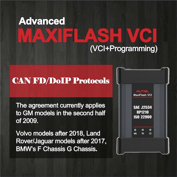 Autel Maxiflash Vci Kit : Bluetooth Vci/J2534 Pass-Thru Programmer, Main Cable V2.0, Ac/Dc Adapter And Us MFVCIKIT - main