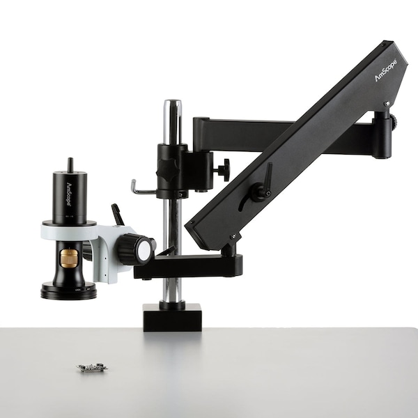 Amscope DM756 1080p All-in-One Wi-Fi/USB Digital Microscope 0.7X-8.4X w/Zoom Optics on Articulating Arm w/P DM756W2C-APC - main