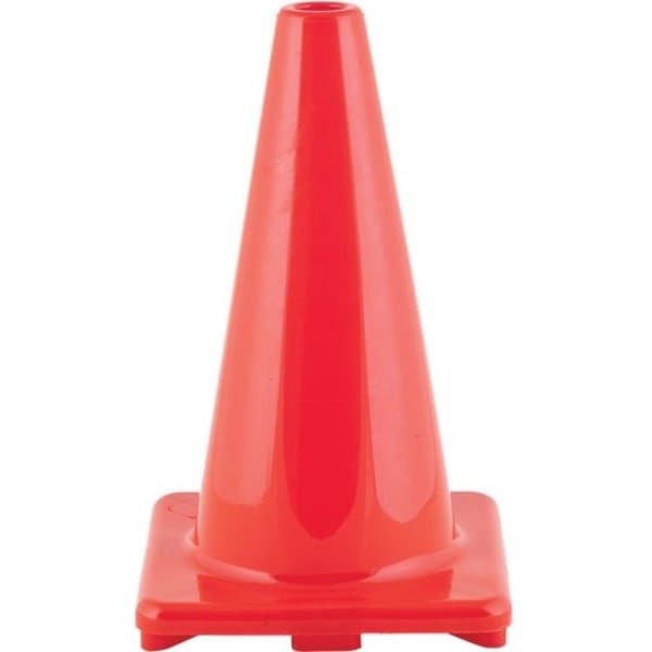 Champion Sports Hi-Visibility Cone, Vinyl, 18 in Height, Orange 2 PK C18OR - main