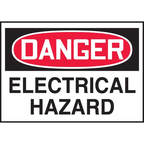 Accuform OSHA DANGER SAFETY LABEL ELECTRICAL LELC120XVE - main