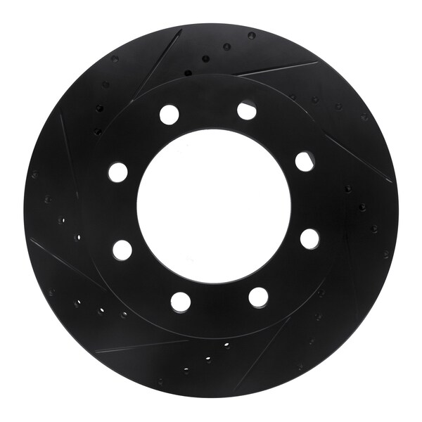 Dynamic Friction Co DFC Brake Rotor - Drilled and Slotted - Black 633-54198L - main