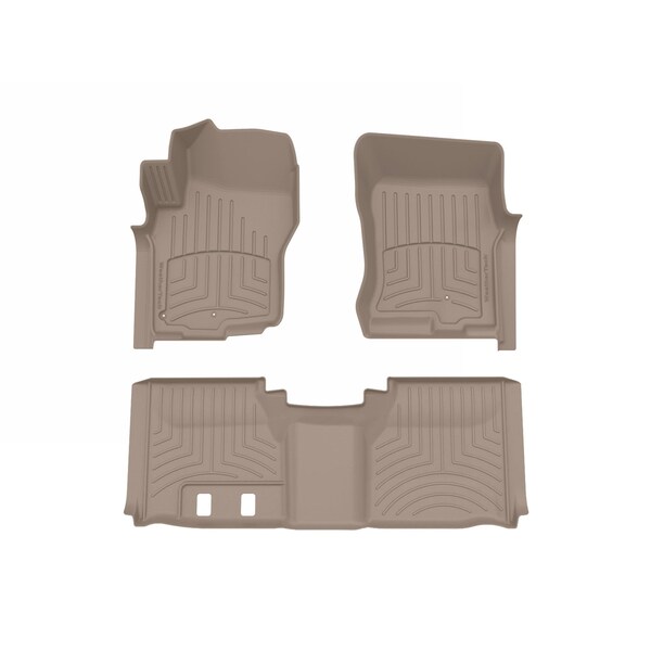 Weathertech Tan, Front and Rear FloorLiner HP 451761-450472IM - main