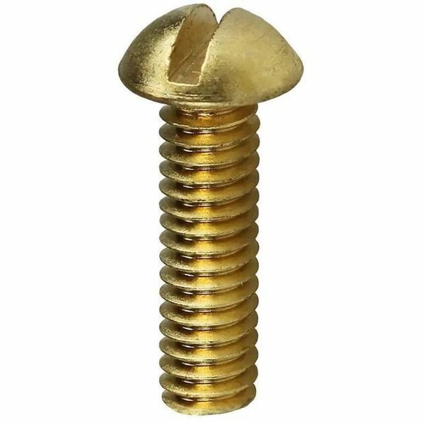 Dottie #8-32 x 3/4 in Slotted Round Machine Screw, Solid Brass, 100 PK RMB83234 - main