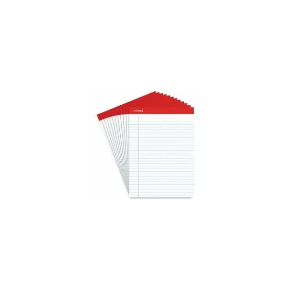 Universal 8-1/2 x 11-3/4" Legal Economy Ruled Writing Pad, 50 Pg, 12PK UNV20630 - main