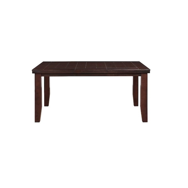 Homeroots 48" Dark Brown Solid Manufactured Wood Dining Table 285839 - main