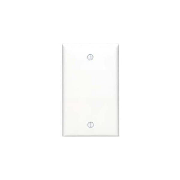 Leviton Blank Wallplate, Standard Size, Gang 1, Light Almond 80714-T - main