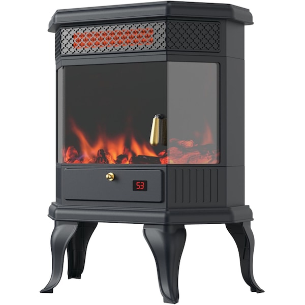 Lifesm 3 Element 3D Top Heater Stove with Fire Burning Crackle Sound HT1209 - main
