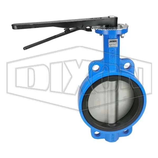 Dixon Wafer Style Butterfly Valve, 5 x 4 in Nominal, MNST x FNST End Style, Ductile Iron Body, PTFE Bushin BFVW600 - main