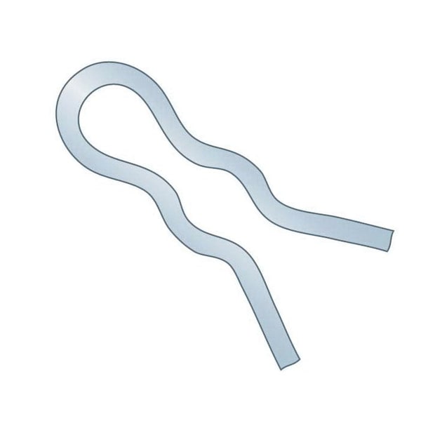 Huyett Hair Pin, Zinc Plated Spring Steel, 0.026 in Wire Dia x 0.438 in Length BPXZ-115 - main