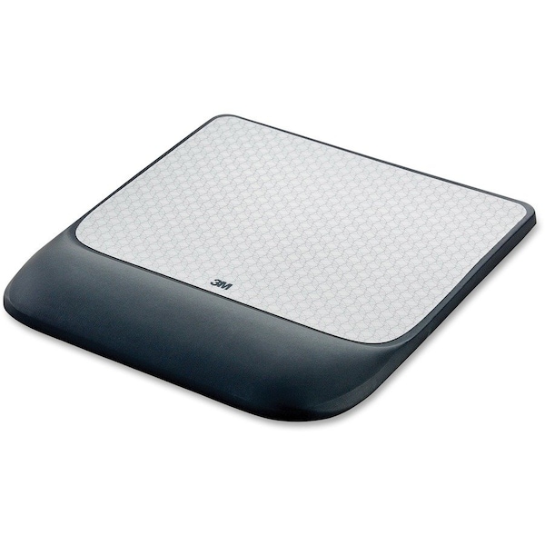3M Precise Mouse Pad with Gel Wrist Rest, Black MMMMW85B - main