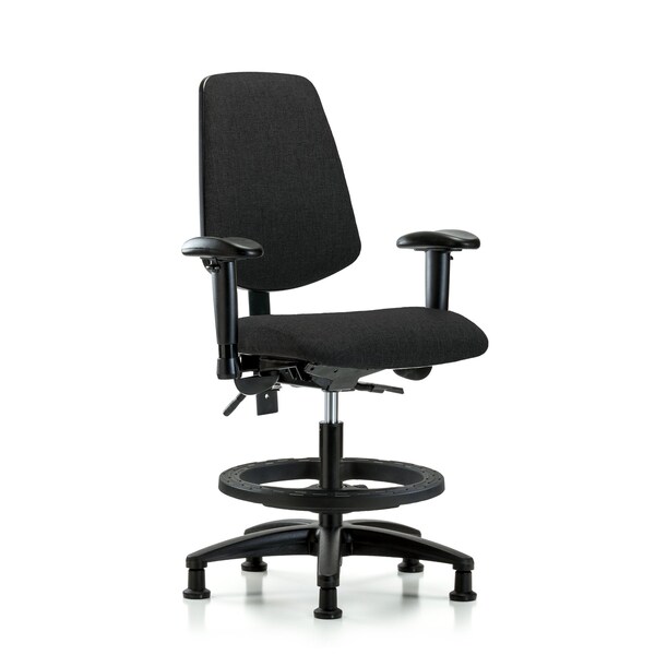 Blue Ridge Ergonomics Fab Med Bench Chair, Bk, BF, Glds, Blk, 6-Way Adjustable, 22" to 29" Height, Black BR-FMBCH-MB-RG-T0-A1-BF-RG-F42 - main