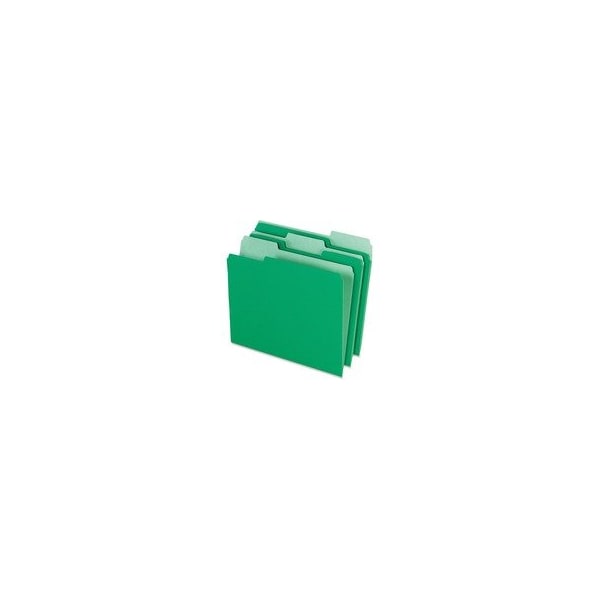 Pendaflex FOLDER, FILE, LTR, 1/3, GN/LTGN, 100PK 15213BGR - main