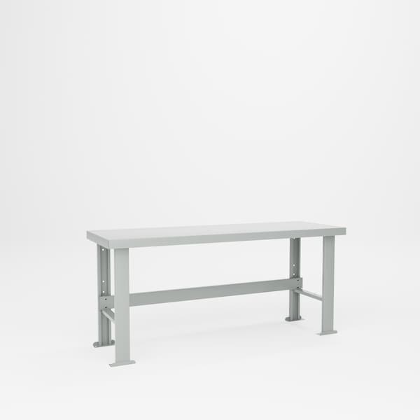 Pucel F Series Steel Top Workbench, 72 in W x 32 1/2 in H x 24 in D, Black F-2472 - main