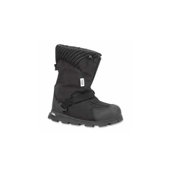 Neos Overshoe Explorer, Insulated Overshoes, Medium, 11 in H, 500 Denier Nylon/Polyurethane/SS Cleats, Black 617-EXGG-BLK-MED - main