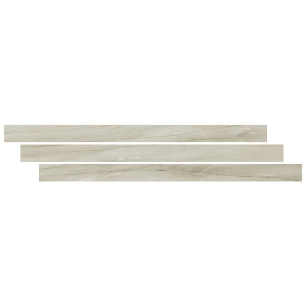 Msi LVT Trim, LVT, White-Cool, 94 in L, 1.77 in W, Low Gloss ZOR-LVT-TR-0659 - main