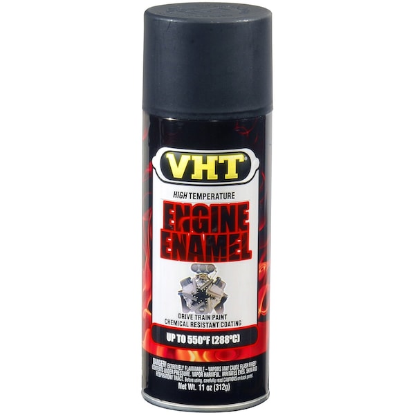 Vht Engine Paint VHT Heat Resistant to 550 Degrees Fahrenheit; GM Satin Black; 11 Ounce Aerosol Spray SP139 - main