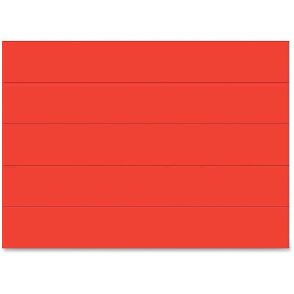 Mastervision MasterVision Magnetic Red Dry Erase Strips, 0.875"x6", Pk of 25, for Color Coding & Planning Boards, PK25 FM2504 - main