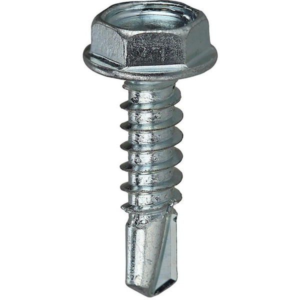 Dottie Self-Drilling Screw, #10-16 x 1 in, Zinc Plated Steel Flange Hex Head External Hex Drive, 100 PK TEKHW101 - main